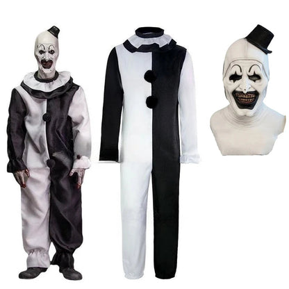 Art The Clown Costume with Jumpsuit and Mask – Halloween 2025