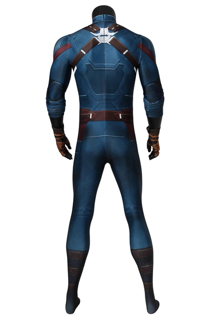Captain America Cosplay Costume in 3D Spandex – Full Unisex Suit