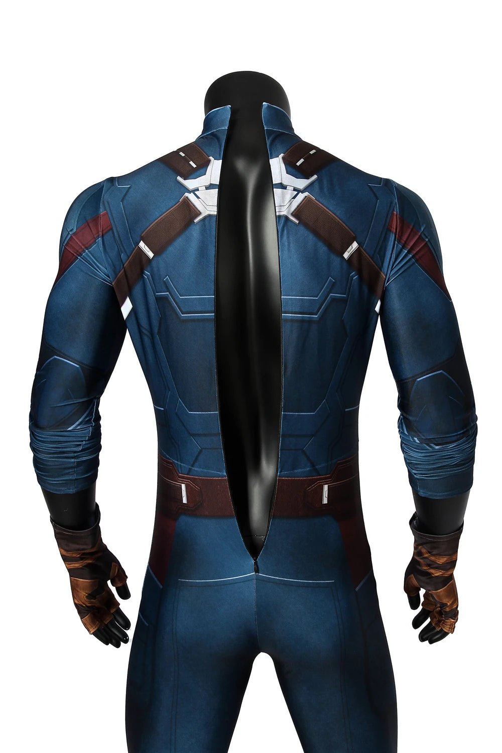 Captain America Cosplay Costume in 3D Spandex – Full Unisex Suit