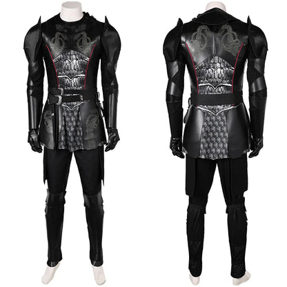 Daemon Prince Dragon Cosplay Costume for Men – Complete Set with Coat, Belt, and Waist Bag