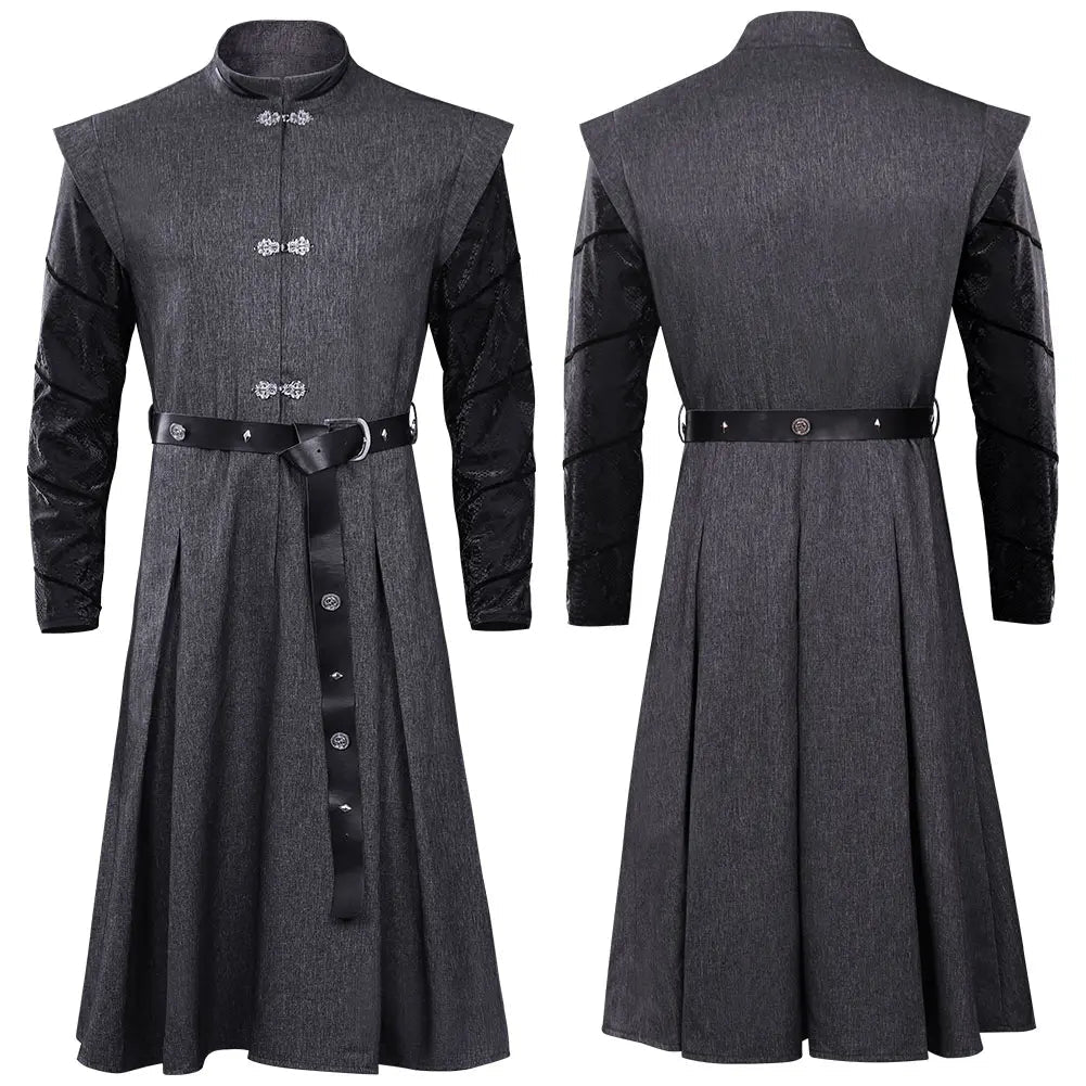 Daemon Prince Dragon Cosplay Costume for Men – Complete Set with Coat, Belt, and Waist Bag