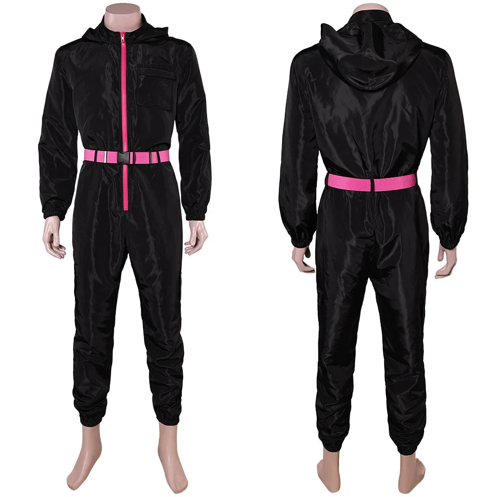 Costume de Cosplay Squid pour Homme – Combinaison Noire Idéale pour Halloween