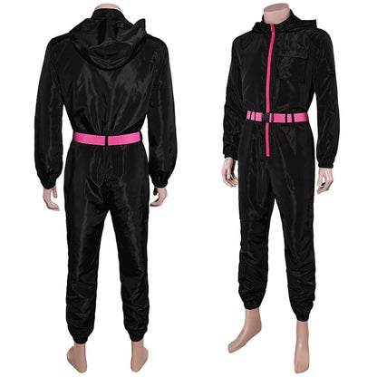 Squid Cosplay Costume for Men – Black Jumpsuit Ideal for Halloween