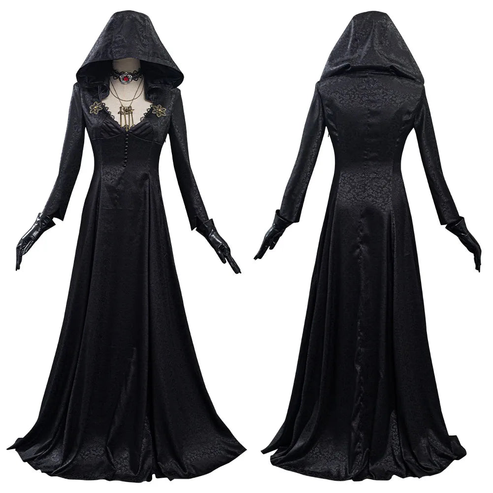 Costume de Cosplay de la Dame Vampire – Ensemble Premium pour Halloween et Événements Thématiques