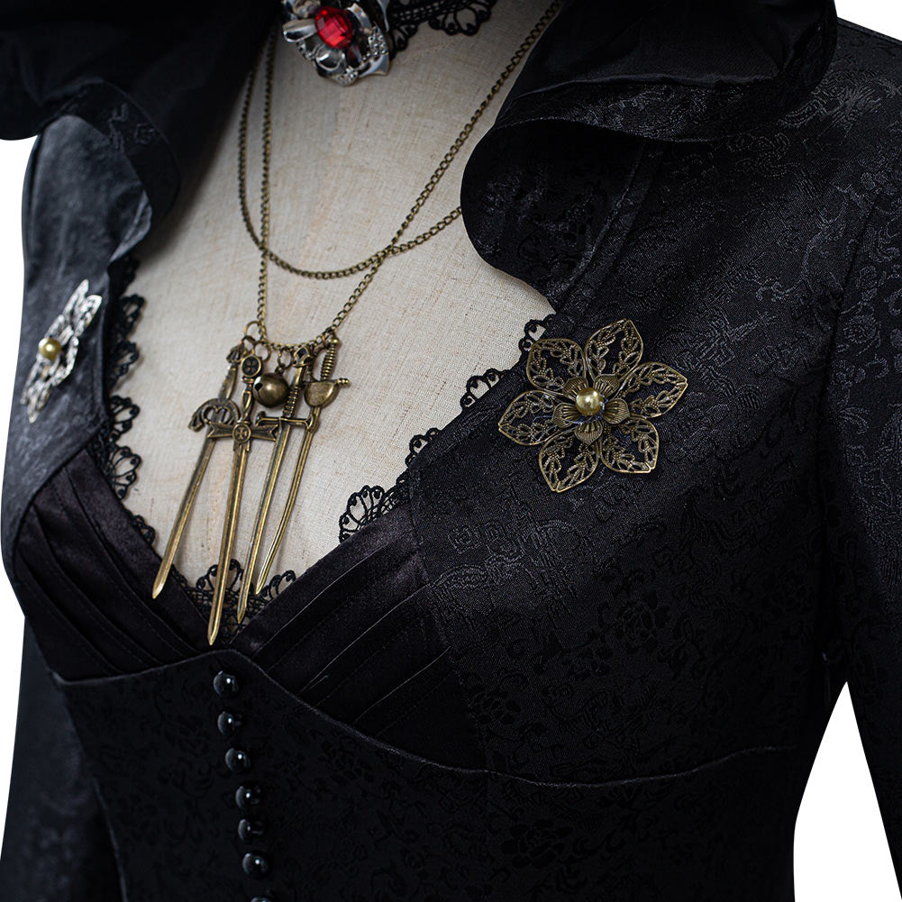 Costume de Cosplay de la Dame Vampire – Ensemble Premium pour Halloween et Événements Thématiques