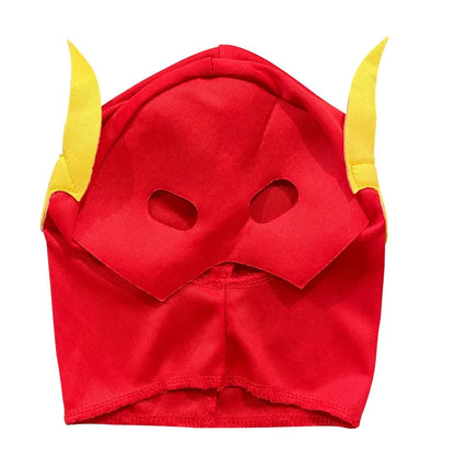 Flash Superhero Costume for Kids with Mask and Muscular Details – Ideal for Halloween and Cosplay