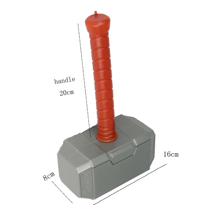 Thor Muscle Superhero Costume for Kids with Helmet and Hammer – Ideal for Halloween and Carnivals