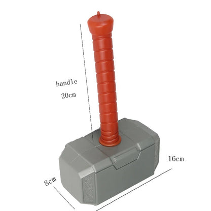 Thor Muscle Superhero Costume for Kids with Helmet and Hammer – Ideal for Halloween and Carnivals