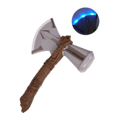 Thor Muscle Superhero Costume for Kids with Helmet and Hammer – Ideal for Halloween and Carnivals