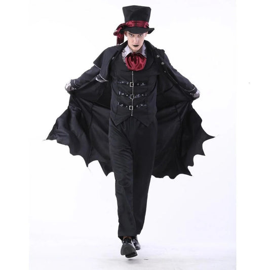 Gothic Vampire Costume for Couple – Halloween 2025 Set with Coat and Pants