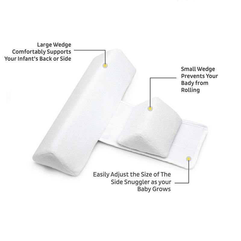 Ergonomic Anti-Roll Cushion for Baby - Adjustable Positioner for Side Sleep with Memory Foam