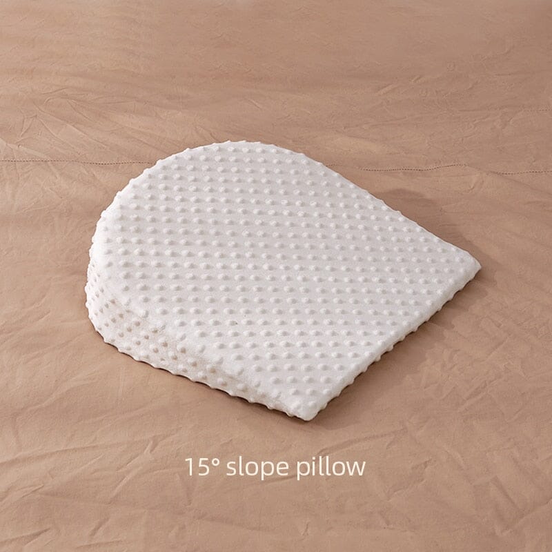 Coussin de Nourrissage Bébé en Mousse Mémoire avec Support Anti-Reflux Ajustable et Design Portable – Velours Doux 60x40 cm