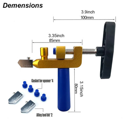 Couteau brise-carrelage en céramique avec outil rouleau diamant – Portable et pratique