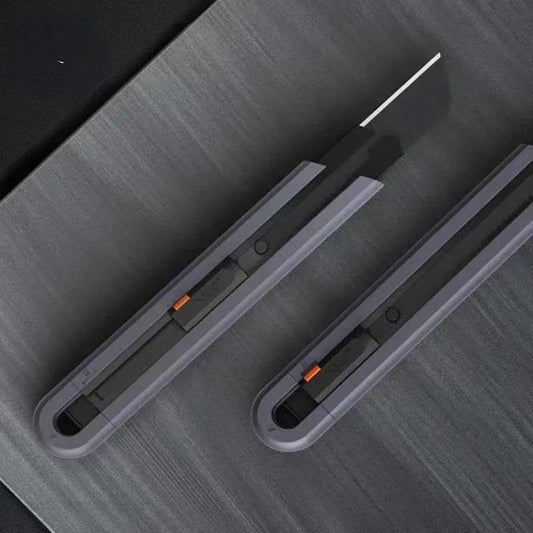 Compact Utility Knife with 0.79 Inch Carbon Steel Blade and Safety Lock