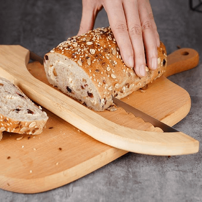 Artisan Bread Knife with 10-Inch Serrated Blade and Ergonomic Handle
