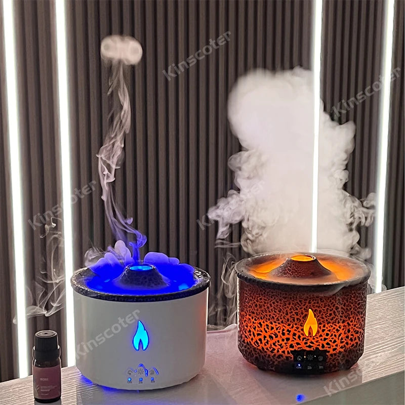 Creative Jellyfish Aroma Diffuser – 360ml Electric Diffuser for Essential Oils with Smoke Ring Effect for Home Fragrance and Relaxation