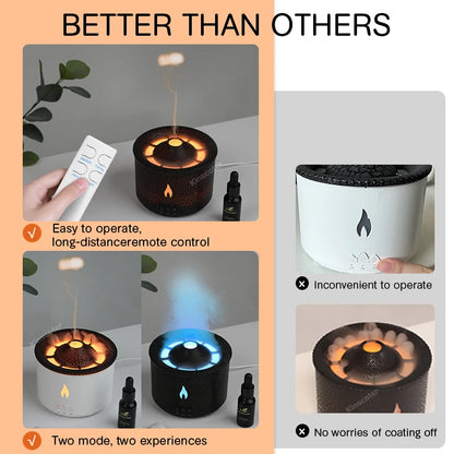 Creative Jellyfish Aroma Diffuser – 360ml Electric Diffuser for Essential Oils with Smoke Ring Effect for Home Fragrance and Relaxation