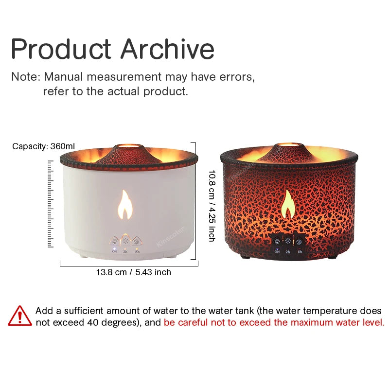 Creative Jellyfish Aroma Diffuser – 360ml Electric Diffuser for Essential Oils with Smoke Ring Effect for Home Fragrance and Relaxation