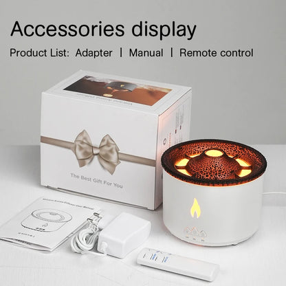 Creative Jellyfish Aroma Diffuser – 360ml Electric Diffuser for Essential Oils with Smoke Ring Effect for Home Fragrance and Relaxation