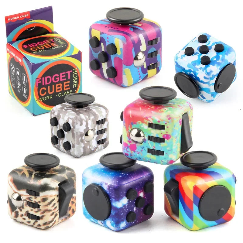 Cube Antistress Fidget with Spinner – Sensory Toy for Concentration and Relaxation, Compact and Durable