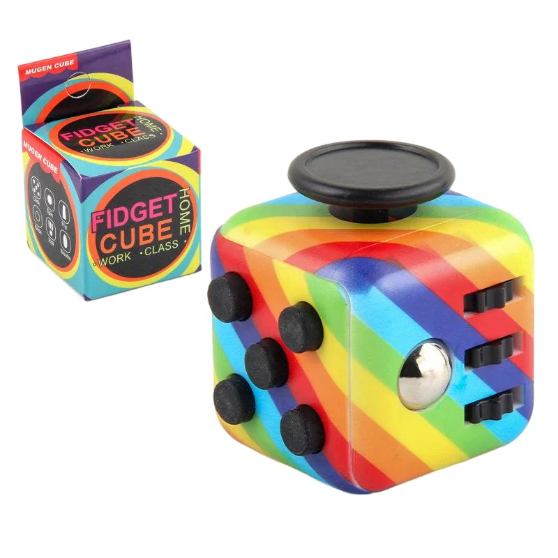 Cube Antistress Fidget with Spinner – Sensory Toy for Concentration and Relaxation, Compact and Durable