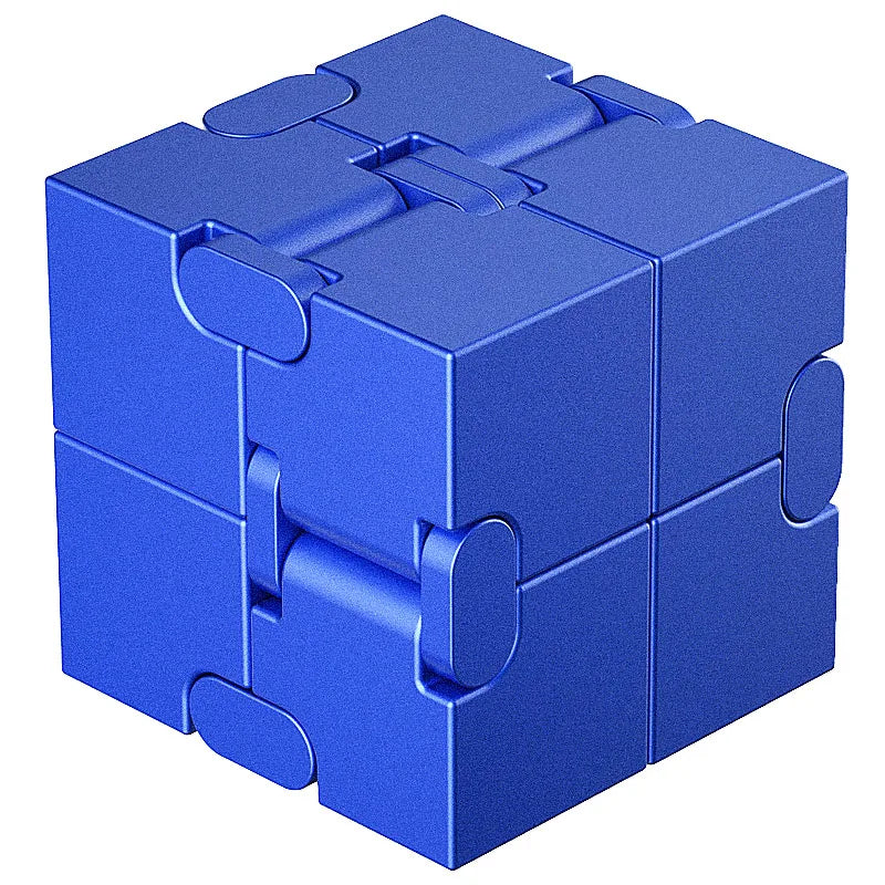 Magic Metal Cube - Portable Anti-Stress Puzzle for Decompression and Concentration, Durable and Tactile
