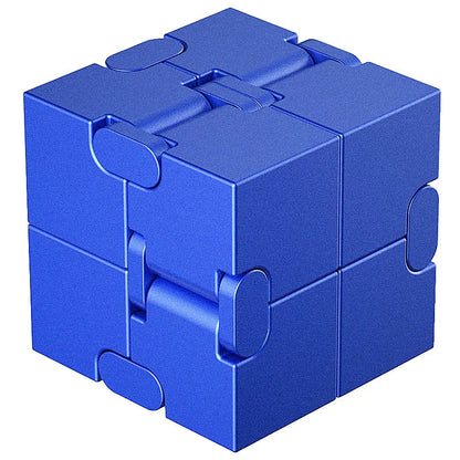 Magic Metal Cube - Portable Anti-Stress Puzzle for Decompression and Concentration, Durable and Tactile