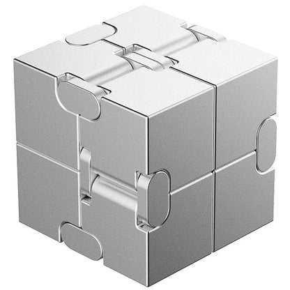 Magic Metal Cube - Portable Anti-Stress Puzzle for Decompression and Concentration, Durable and Tactile
