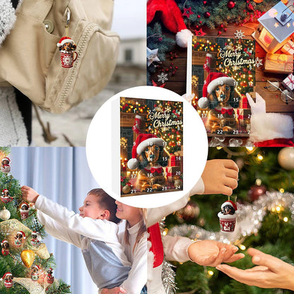Dachshund Christmas Advent Calendar – 24 Days Countdown with Fun Dog Ornaments