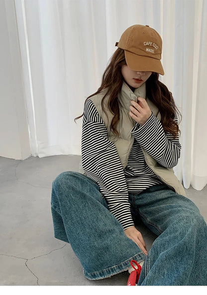 Dara Down Vest | Cropped Boxy, Lightweight Warmth