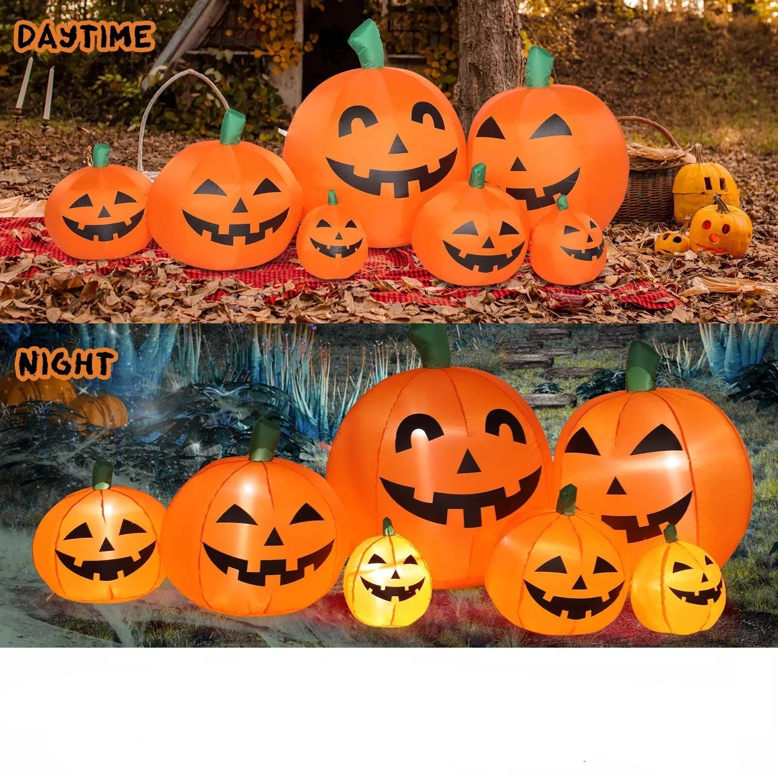 Décoration Gonflable Halloween de 7 Pieds avec Lumières LED – Affichage Extérieur pour le Jardin