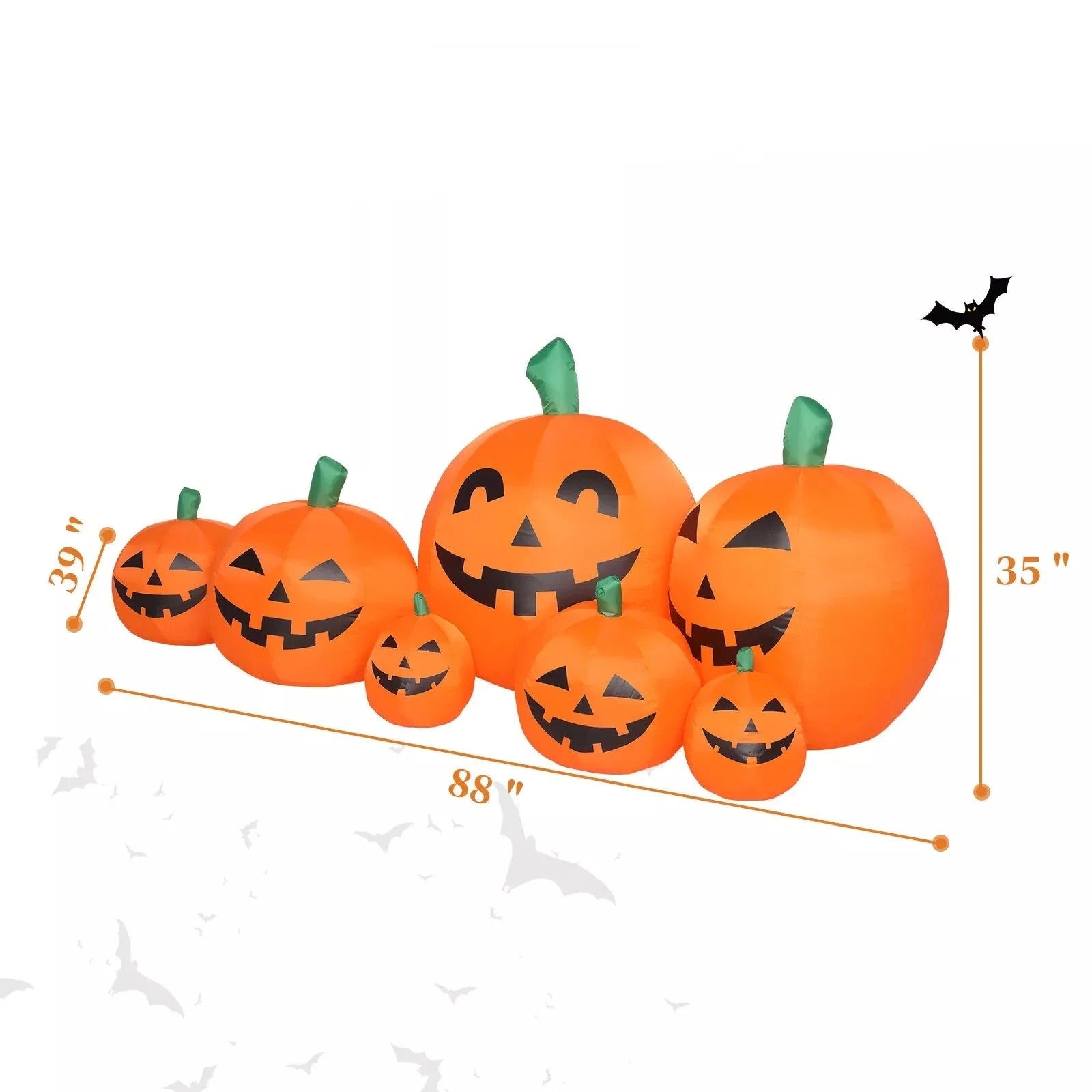 Décoration Gonflable Halloween de 7 Pieds avec Lumières LED – Affichage Extérieur pour le Jardin
