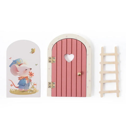 Original Wall Decoration Wooden Fairy Door for Children's Room – Magical Wall Decor and Commemorative Tooth Box