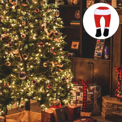 Santa Claus Leg Decorations for Fireplace – Festive Ornaments for Christmas