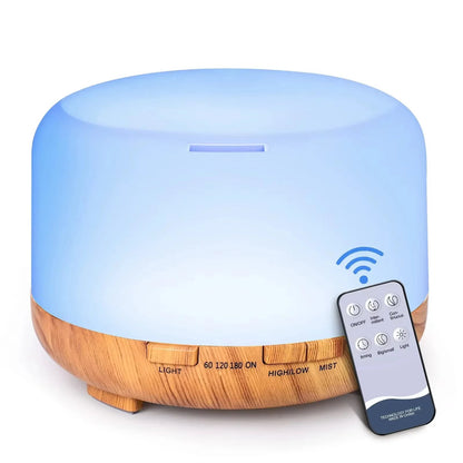 Ultrasonic Essential Oil Diffuser 500ML with LED Light and Timers - Best Essential Oil Diffuser