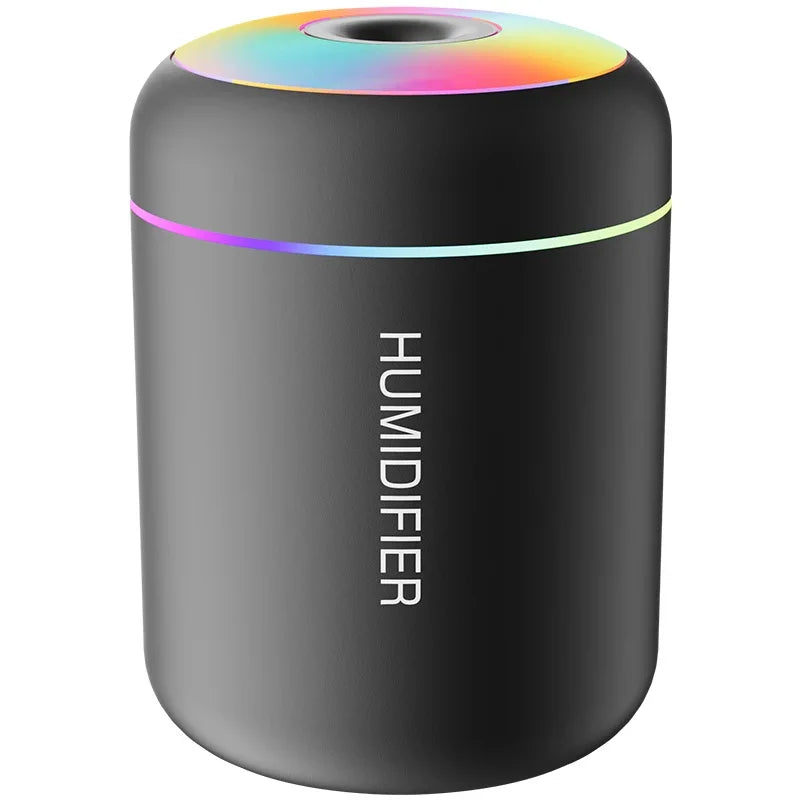 Diffuseur d'Aromathérapie Mini USB 180ML – Humidificateur Électrique Compact pour Maison, Voiture et Chambre avec Lumières d'Ambiance