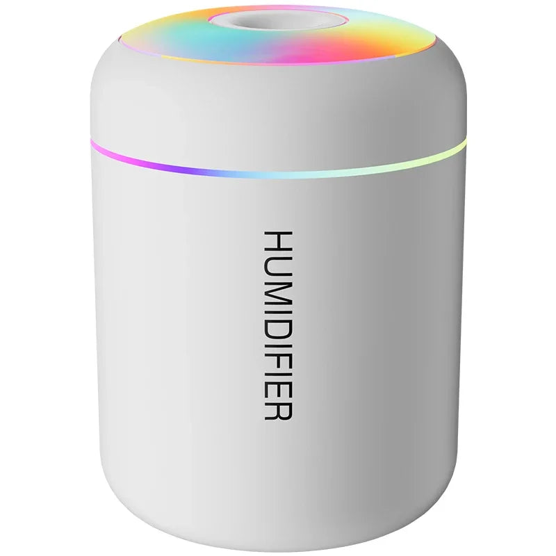 Diffuseur d'Aromathérapie Mini USB 180ML – Humidificateur Électrique Compact pour Maison, Voiture et Chambre avec Lumières d'Ambiance