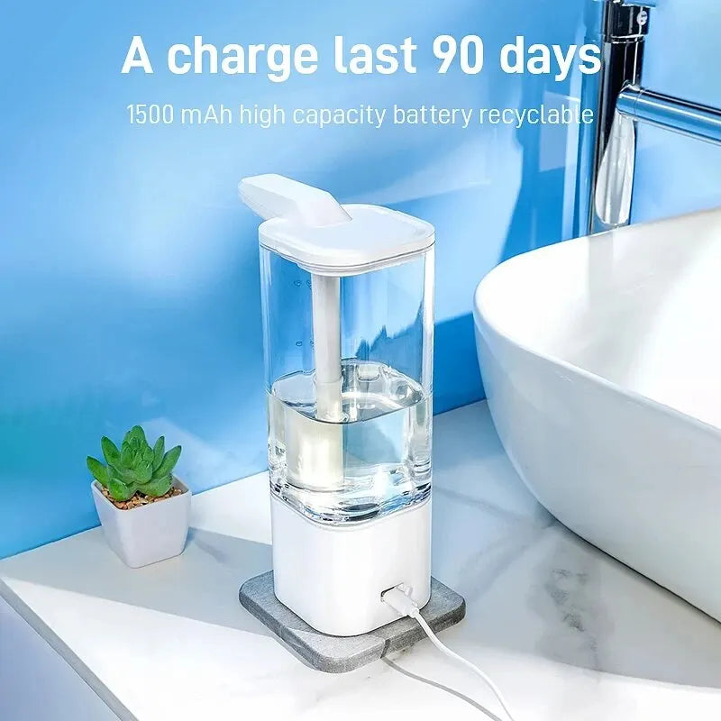 Distributeur Automatique de Désinfectant pour les Mains avec Capteur - 550ml pour Cuisine et Salle de Bain