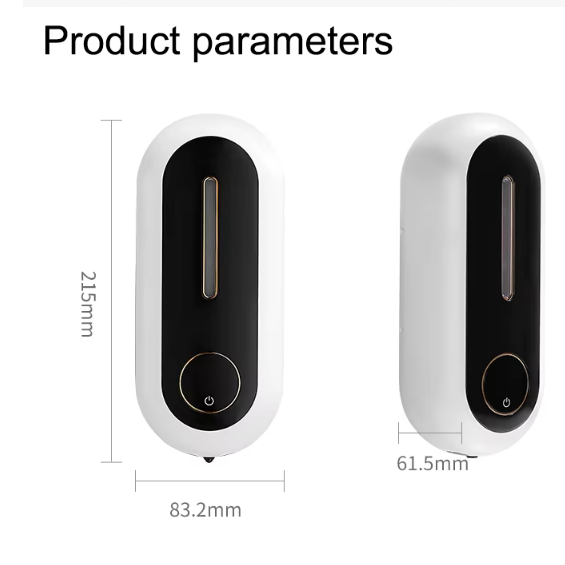 Distributeur automatique de savon moussant 450ML – Accessoire mural sans contact pour cuisine et salle de bain