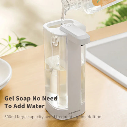 Distributeur de savon automatique avec capteur – 500 ml réglable, matériau ABS/PC, idéal pour cuisine et salle de bain