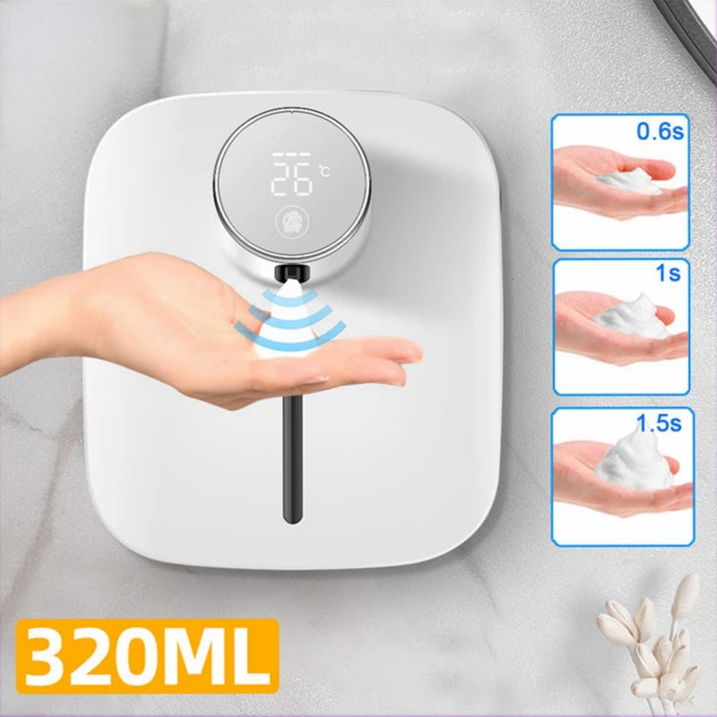 Distributeur de Savon Automatique Mural avec Capteur Infrarouge – Rechargeable USB et Design Sans Contact