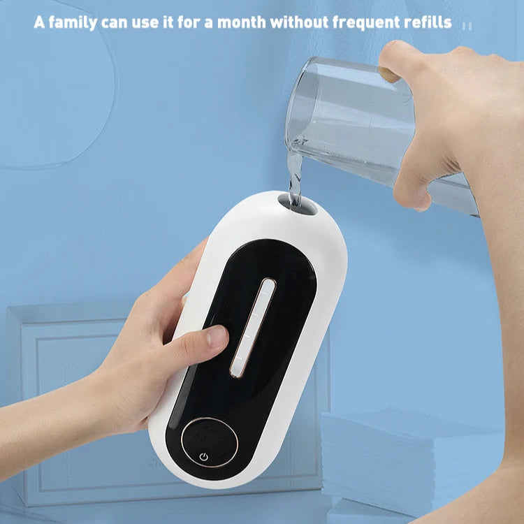 Distributeur de Savon Mousse Automatique 450ML – Sans Contact, Monté au Mur pour Cuisine et Salle de Bain
