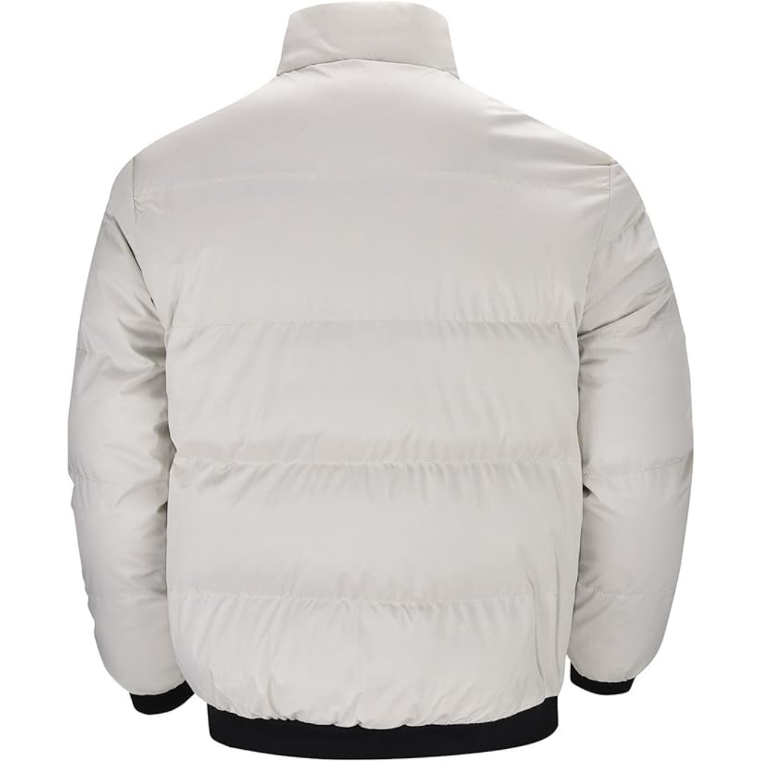 Insulating Down Jacket for Men - Hip Cut, Durable Polyester, Ideal for Winter