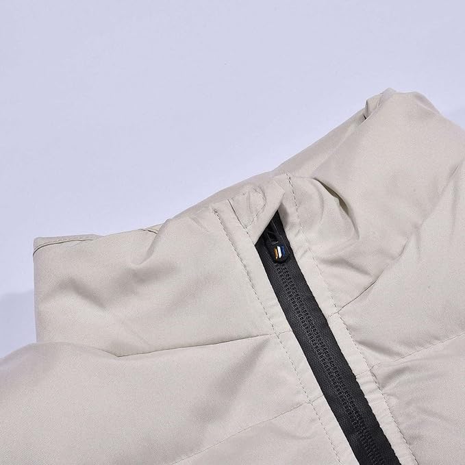 Insulating Down Jacket for Men - Hip Cut, Durable Polyester, Ideal for Winter