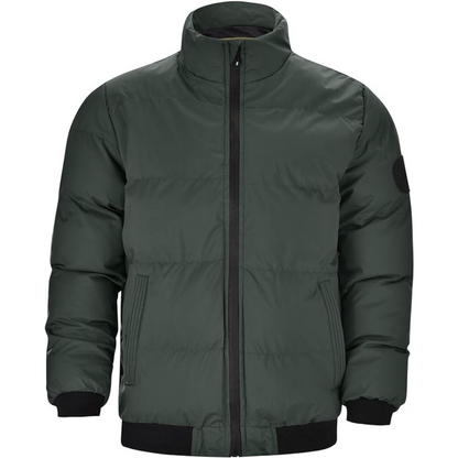 Insulating Down Jacket for Men - Hip Cut, Durable Polyester, Ideal for Winter