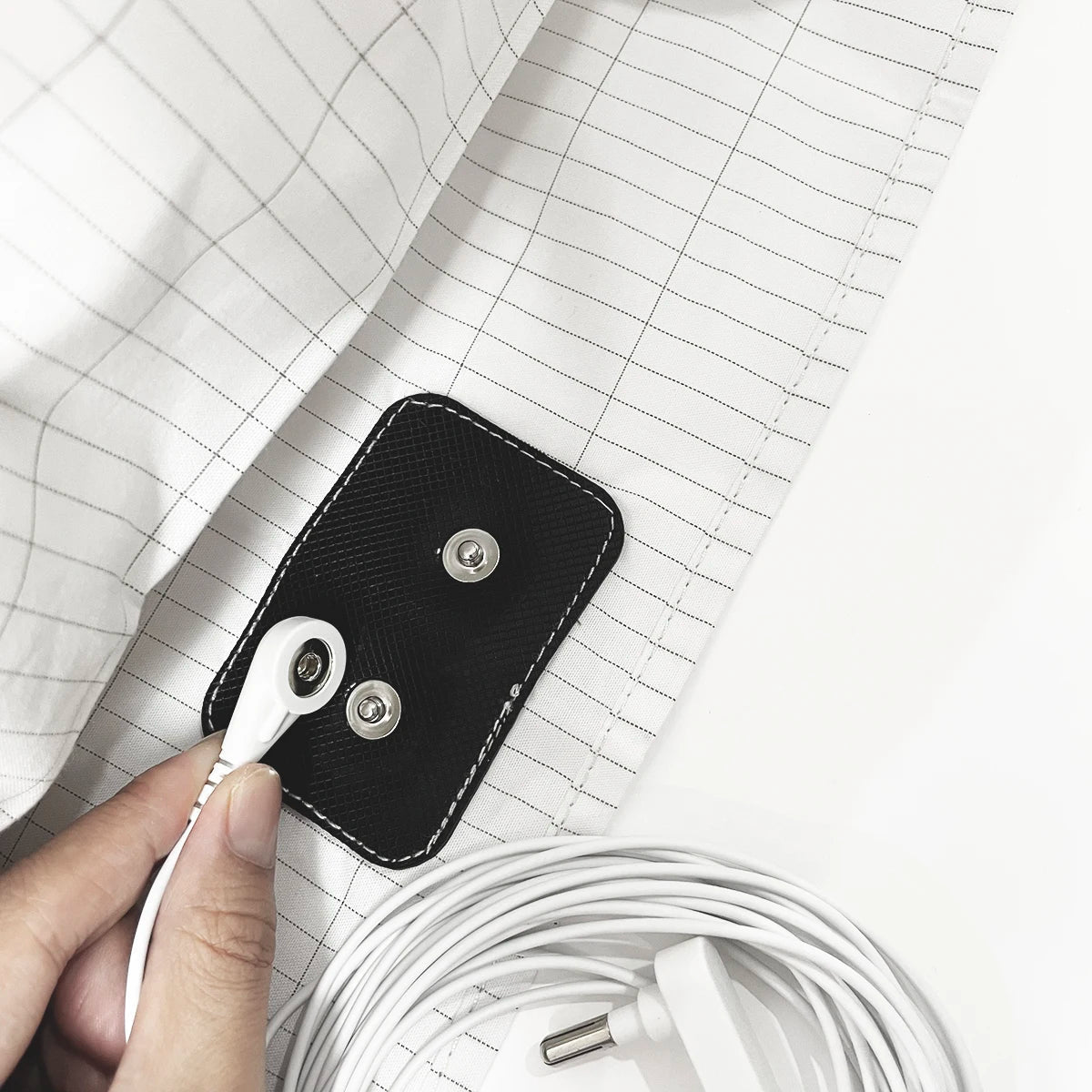 Antistatic Fitted Sheet in Silver Fiber for Grounding – Optimal Comfort and Protection Against Radiation