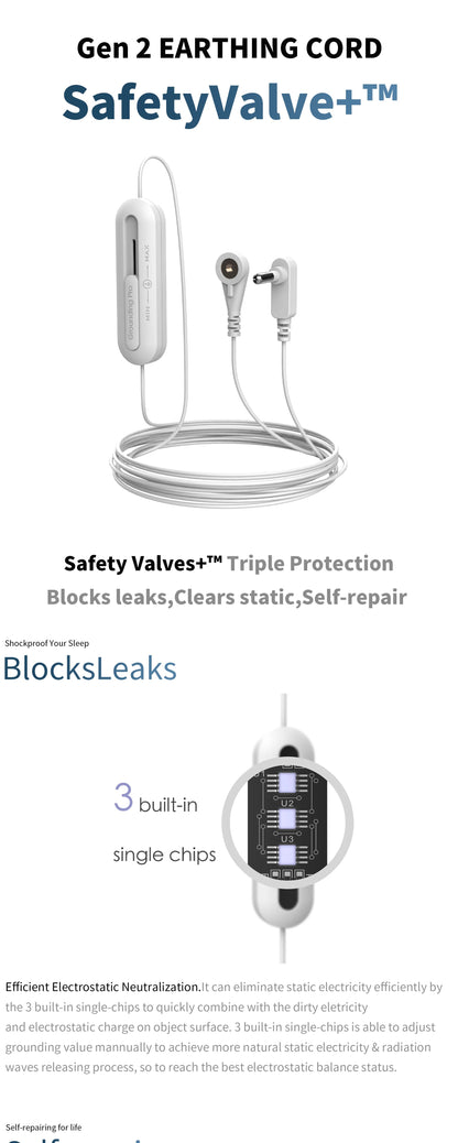 Drap-housse en coton biologique avec fil d'argent conducteur – Protection EMF et mise à la terre, 500 fils