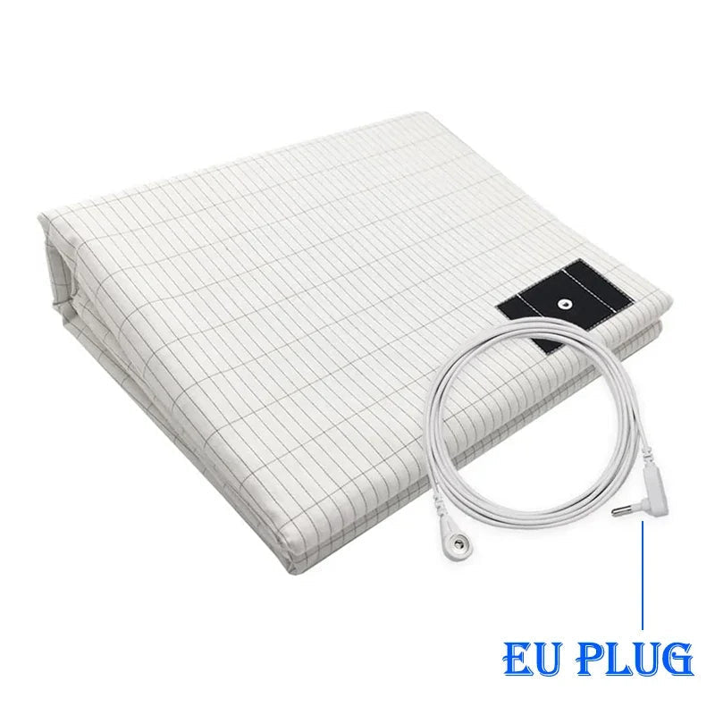 Drap de lit antistatique en coton et fibres d'argent – Confort optimal et bien-être pour un sommeil réparateur
