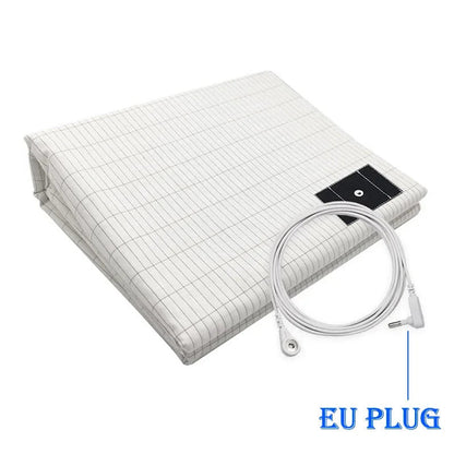 Drap de lit antistatique en coton et fibres d'argent – Confort optimal et bien-être pour un sommeil réparateur