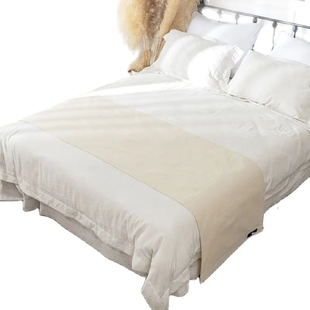 Drap de lit conducteur en coton argenté avec câble de 4 m – Mise à la terre pour un meilleur sommeil